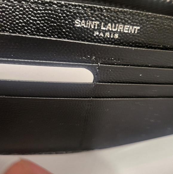 Authentic YSL Zip Around Wallet - Picture 6 of 6